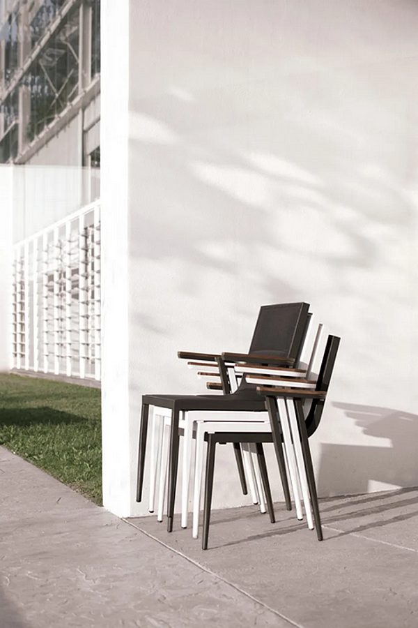 Sedia da giardino impilabile in alluminio con braccioli Atmosphera Domino DM.SB fabbrica ATMOSPHERA dall'Italia. Foto №10