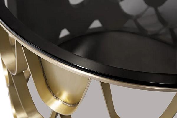 Tavolino da caffè rotondo in ottone BRABBU collezione Koi per soggiorno fabbrica BRABBU dall'Italia. Foto №8