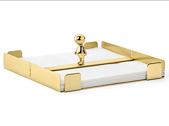 Porta tovaglioli in ottone Omini Ghidini1961 SG602PB106 fabbrica GHIDINI1961 dall'Italia