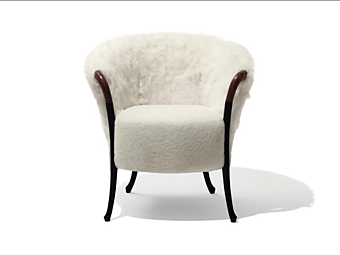 Poltrona con braccioli in pelliccia GIORGETTI collezione Progetti Fashion