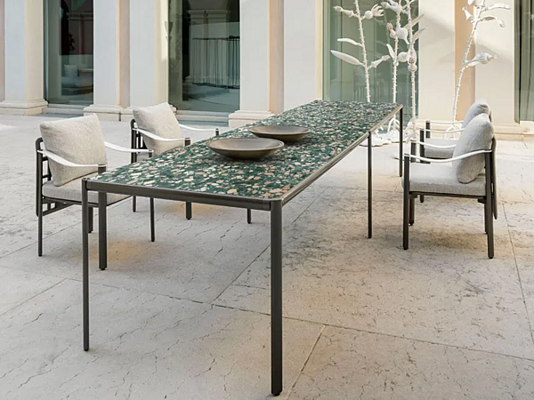 Tavolo da giardino con piano in marmo Aldia GIORGETTI fabbrica GIORGETTI dall'Italia. Foto №4
