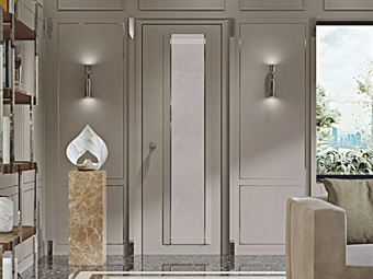 Porta a battente in legno e vetro sottile Martini Interiors fabbrica MARTINI INTERIORS dall'Italia