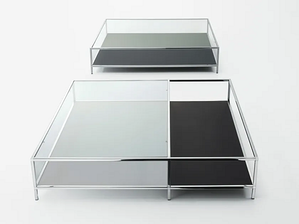 Tavolino da caffè in vetro e acciaio inox Faraday Gallotti&Radice fabbrica Gallotti & Radice dall'Italia. Foto №1