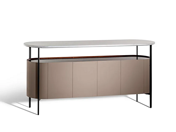 Sideboard in pelle con piano in marmo MI POLTRONA FRAU fabbrica POLTRONA FRAU dall'Italia. Foto №2