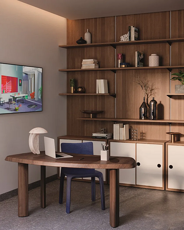 Scrivania in legno massello CASSINA Petit Bureau en forme libre fabbrica CASSINA dall'Italia. Foto №6