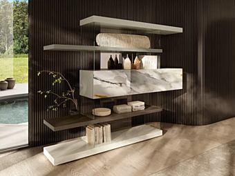 Libreria freestanding in legno LAGO Air 1467