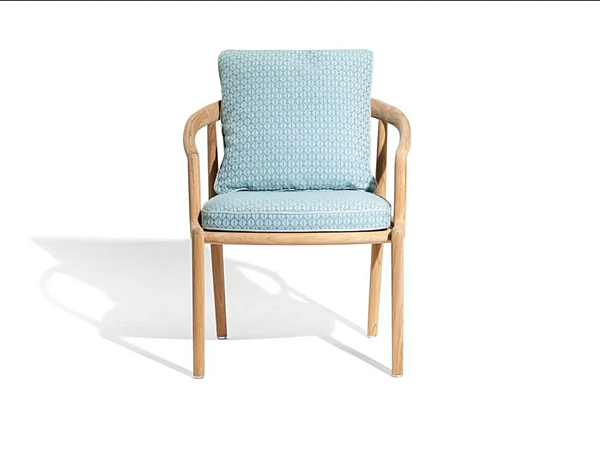 Sedia da giardino imbottita in teak con braccioli POLTRONA FRAU The Secret Garden fabbrica POLTRONA FRAU dall'Italia. Foto №2