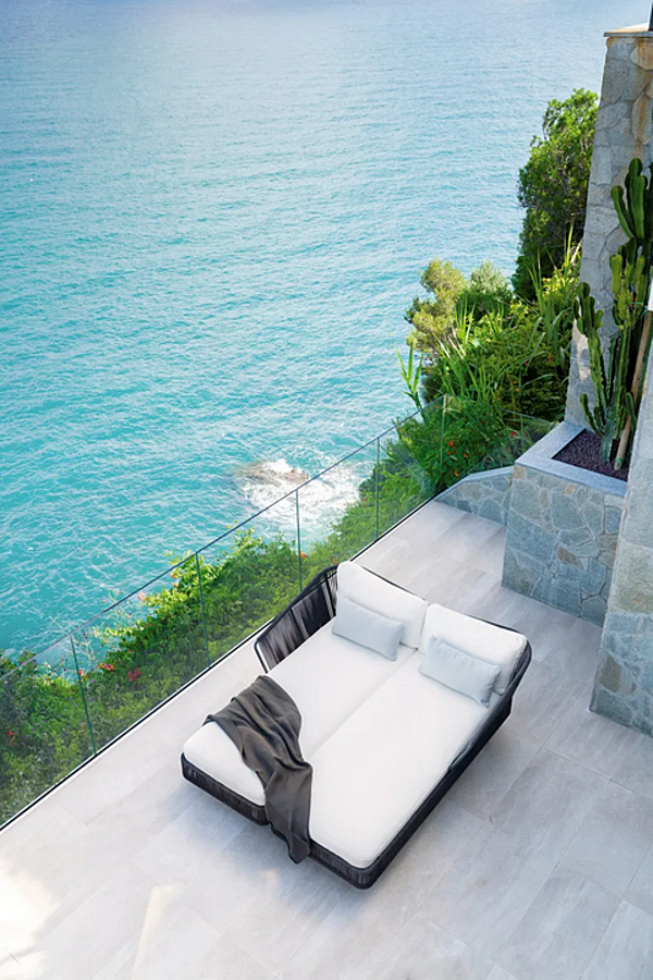 Daybed da giardino in alluminio verniciato VARASCHIN Tibidabo 1430/1430A, 1431/1431A fabbrica VARASCHIN dall'Italia. Foto №14