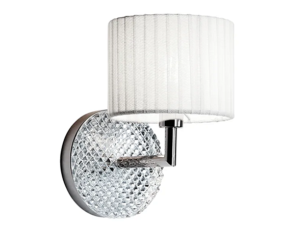 Lampada da parete in metallo cromato Fabbian Diamond Swirl fabbrica Fabbian dall'Italia. Foto №1
