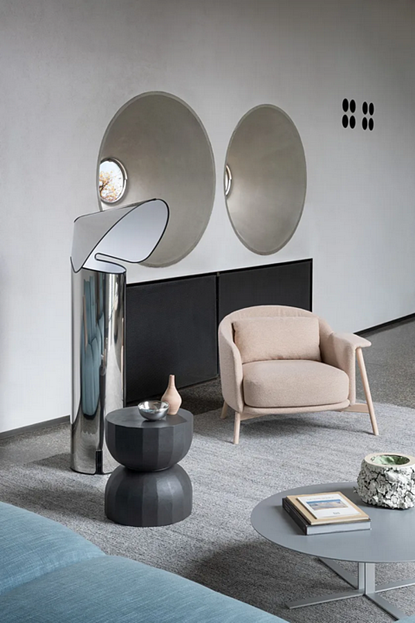 Tavolino da caffè rotondo in poliuretano Saba Teo fabbrica SABA dall'Italia. Foto №6