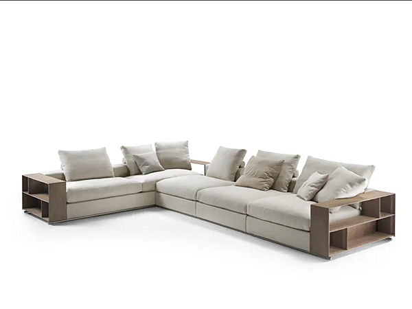 Divano angolare in tessuto con spazio di stoccaggio FLEXFORM Groundpiece fabbrica FLEXFORM dall'Italia. Foto №1