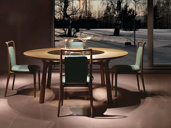 Poltrona in pelle con braccioli GIORGETTI IBLA 55110 fabbrica GIORGETTI dall'Italia. Foto №4