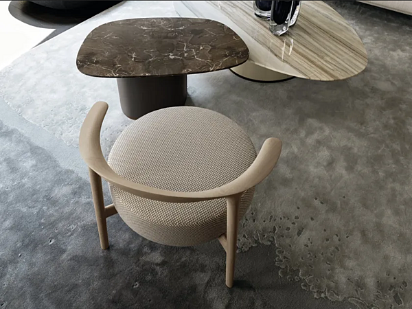 Poltrona imbottita con braccioli in tessuto Ripple GIORGETTI 52760, 52761 fabbrica GIORGETTI dall'Italia. Foto №5