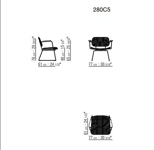 Poltrona con braccioli in tessuto Echoes FLEXFORM 555082 fabbrica FLEXFORM dall'Italia. Foto №3