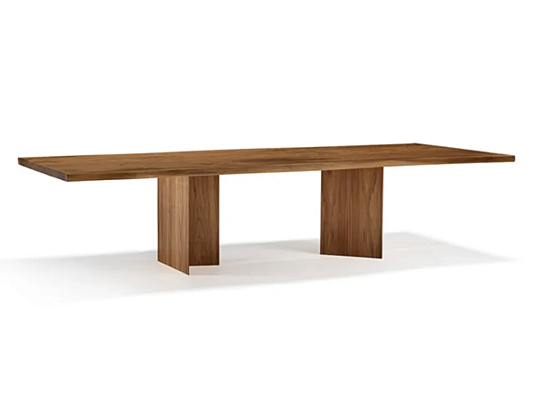 Tavolo rettangolare in legno massello Vero Compact Boomerang ARTE BROTTO L640, BOOMERANG fabbrica Arte Brotto dall'Italia. Foto №1
