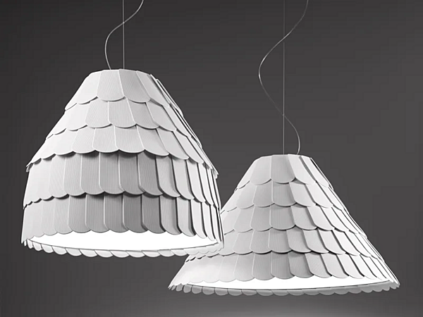 Lampada a sospensione in plastica Fabbian Roofer fabbrica Fabbian dall'Italia. Foto №4
