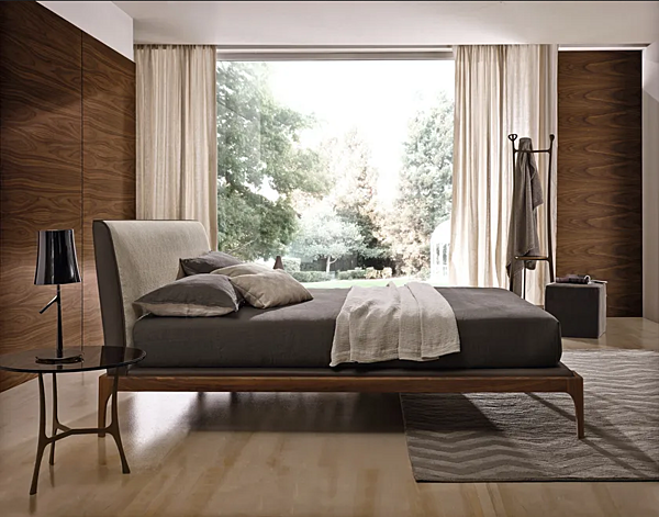 Letto matrimoniale con testata imbottita in legno Gladys Duomo Design fabbrica Duomo Design dall'Italia. Foto №4