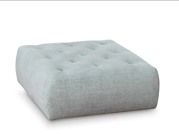 Pouf quadrato in tessuto con rivestimento removibile e ruote Cookie Saba fabbrica SABA dall'Italia. Foto №1