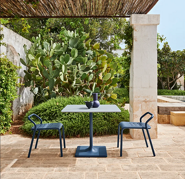Sedia da giardino impilabile in alluminio con schienale aperto Noss VARASCHIN 24500/L, 24501/L, 24502/L, 24503/L fabbrica VARASCHIN dall'Italia. Foto №2