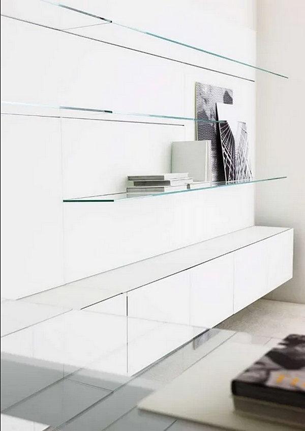 Storage wall modulare in vetro Elle Plus 10 Gallotti&Radice fabbrica Gallotti & Radice dall'Italia. Foto №5
