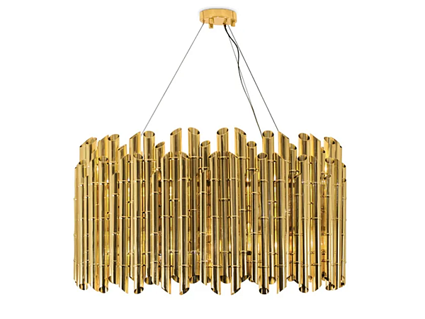 Lampada a sospensione in ottone Saki BRABBU fabbrica BRABBU dall'Italia. Foto №1
