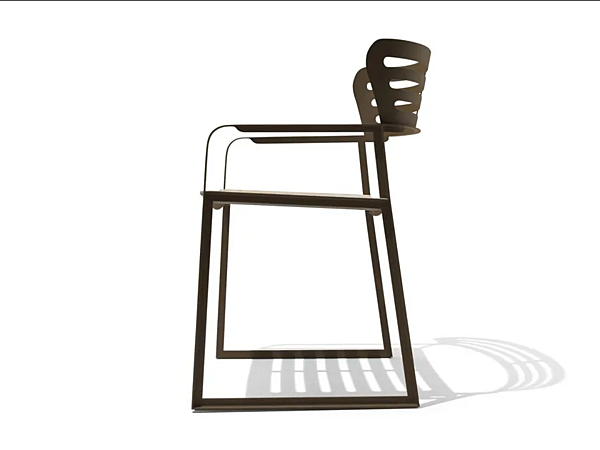 Sedia da giardino con braccioli in metallo GIORGETTI Gea 87041 fabbrica GIORGETTI dall'Italia. Foto №4