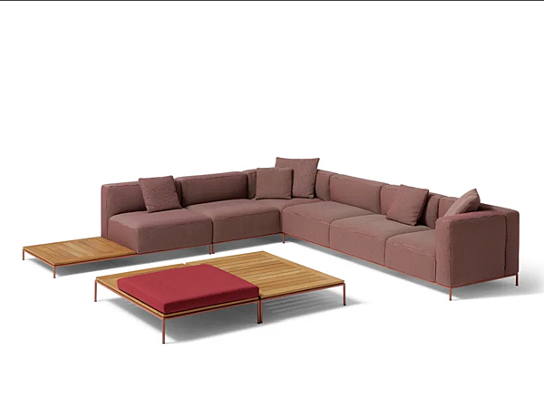 Divano angolare in tessuto con copertura removibile CASSINA MEX HI OUTDOOR fabbrica CASSINA dall'Italia. Foto №1