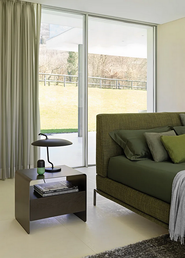 Letto matrimoniale in tessuto con copertura removibile Flou Icon fabbrica Flou dall'Italia. Foto №8