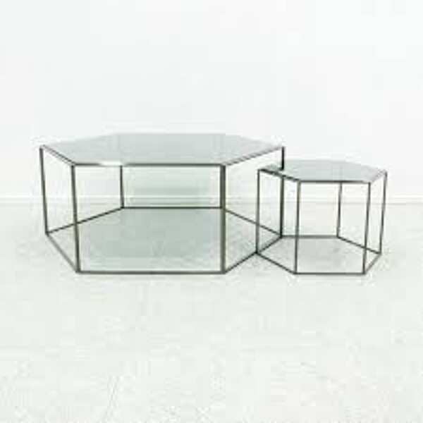 Tavolino DESALTO Hexagon - glass top 690 fabbrica DESALTO dall'Italia. Foto №6