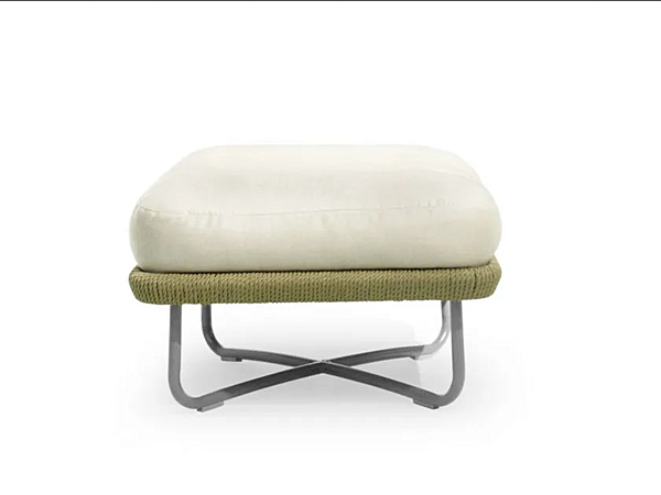 Pouf quadrato in tessuto da giardino Babylon VARASCHIN 1742, 1746 fabbrica VARASCHIN dall'Italia. Foto №1