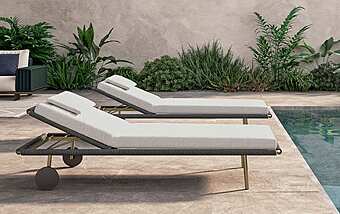 Chaise lounge RUGIANO LSE39L/G fabbrica RUGIANO dall'Italia