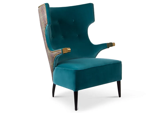 Poltrona in pelle imbottita con braccioli Sika BRABBU fabbrica BRABBU dall'Italia. Foto №2