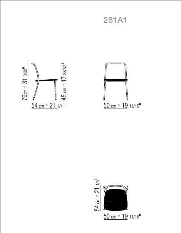Sedia in polipropilene con schienale aperto per esterni FLEXFORM First Steps fabbrica FLEXFORM dall'Italia. Foto №2