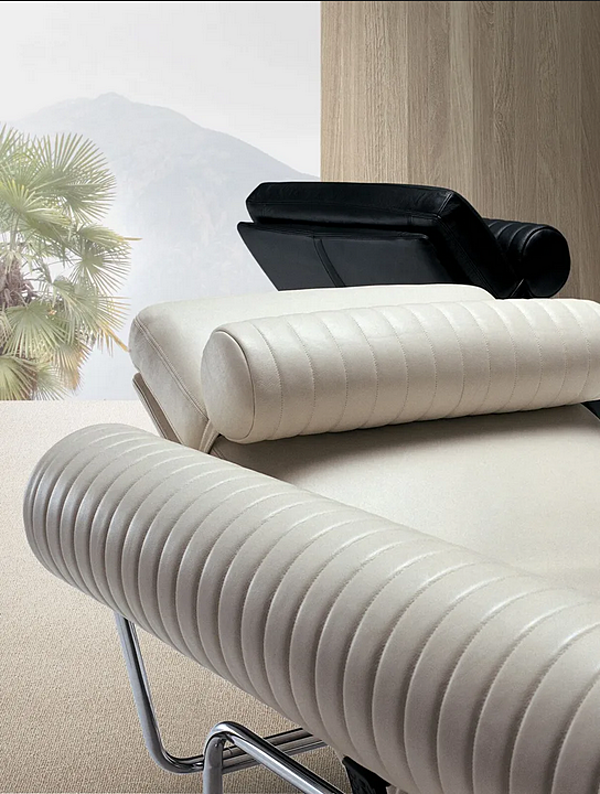 Chaise longue in pelle con schienale imbottito i 4 Mariani Up Down fabbrica i 4 Mariani dall'Italia. Foto №6