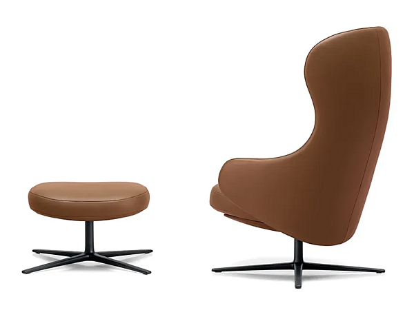Pouf imbottito con base a 4 razze Kristalia DUA RELAX fabbrica Kristalia dall'Italia. Foto №2