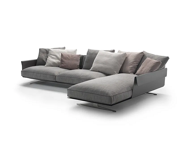 Divano in tessuto con chaise longue Bretton FLEXFORM fabbrica FLEXFORM dall'Italia. Foto №3
