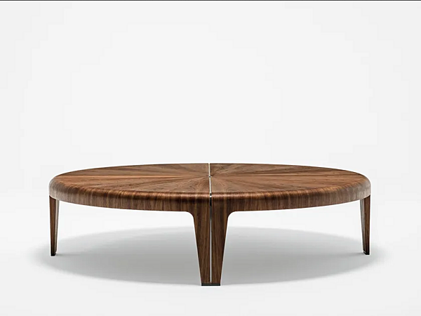 Tavolino da caffè rotondo in legno GIORGETTI ROUND 66550, 66551 fabbrica GIORGETTI dall'Italia. Foto №2
