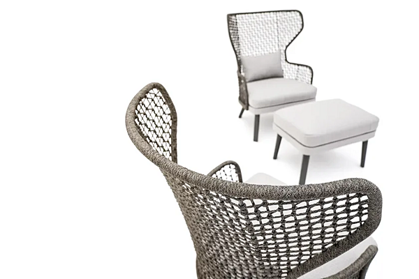 Pouf da giardino rettangolare in tessuto EMMA VARASCHIN 23654 fabbrica VARASCHIN dall'Italia. Foto №6