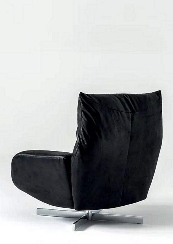 Poltrona girevole in pelle con braccioli Chiara Edra CHR010 fabbrica EDRA dall'Italia. Foto №13