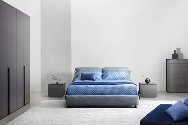 Letto matrimoniale con copertura removibile Nathalie Flou fabbrica Flou dall'Italia. Foto №4