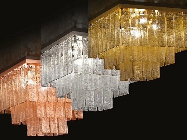Lampada da soffitto in vetro di Murano LED Charleston MULTIFORME fabbrica MULTIFORME dall'Italia. Foto №1