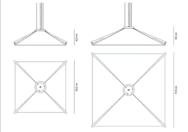 Lampadario in tessuto LED Salina AXOLIGHT fabbrica Axolight dall'Italia. Foto №11