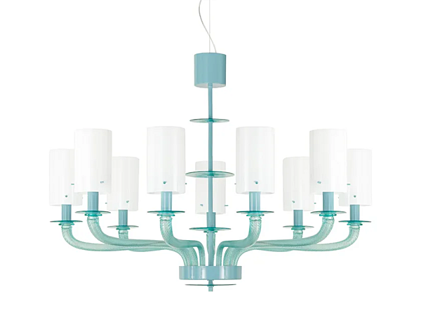 Lampadario in vetro di Murano Tribeca MULTIFORME BLP0385-9-G fabbrica MULTIFORME dall'Italia. Foto №1