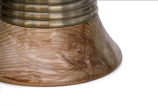 Pouf in legno a bassa cenere Padaung BRABBU fabbrica BRABBU dall'Italia. Foto №2