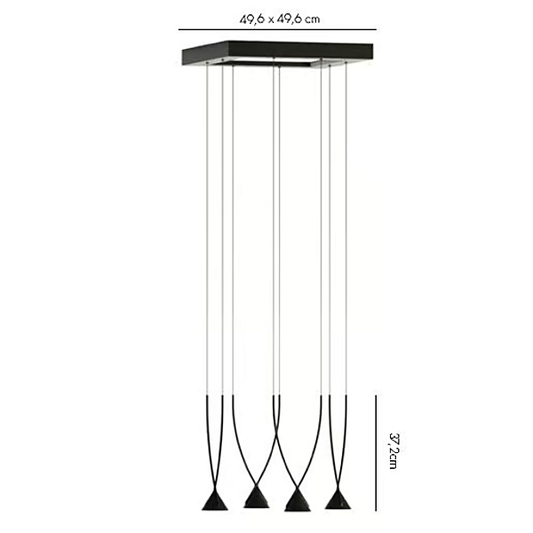 Lampada a sospensione in vetro riciclato e nylon AXOLIGHT Jewel fabbrica Axolight dall'Italia. Foto №11