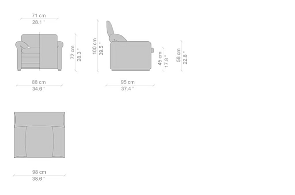 Divano a tre posti con schienale imbottito CASSINA Maralunga 675 fabbrica CASSINA dall'Italia. Foto №13