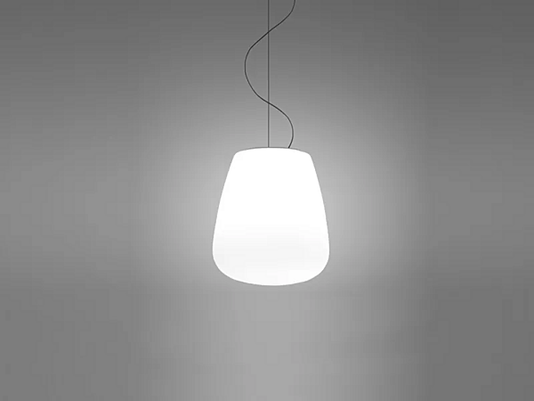 Lampada a sospensione in vetro Lumi Baka Fabbian fabbrica Fabbian dall'Italia. Foto №1