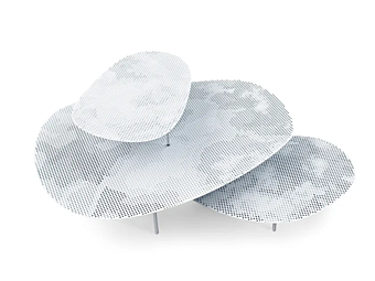 Tavolino da caffè in acciaio Cloud Moroso fabbrica Moroso dall'Italia