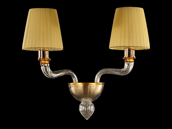 Applique da parete in vetro di Murano artigianale Coco MULTIFORME APEP0371-2+1-CAA