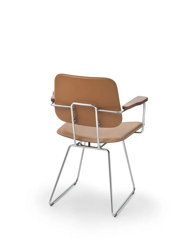 Poltrona in pelle conciata con braccioli FLEXFORM ECHOES S H fabbrica FLEXFORM dall'Italia. Foto №2